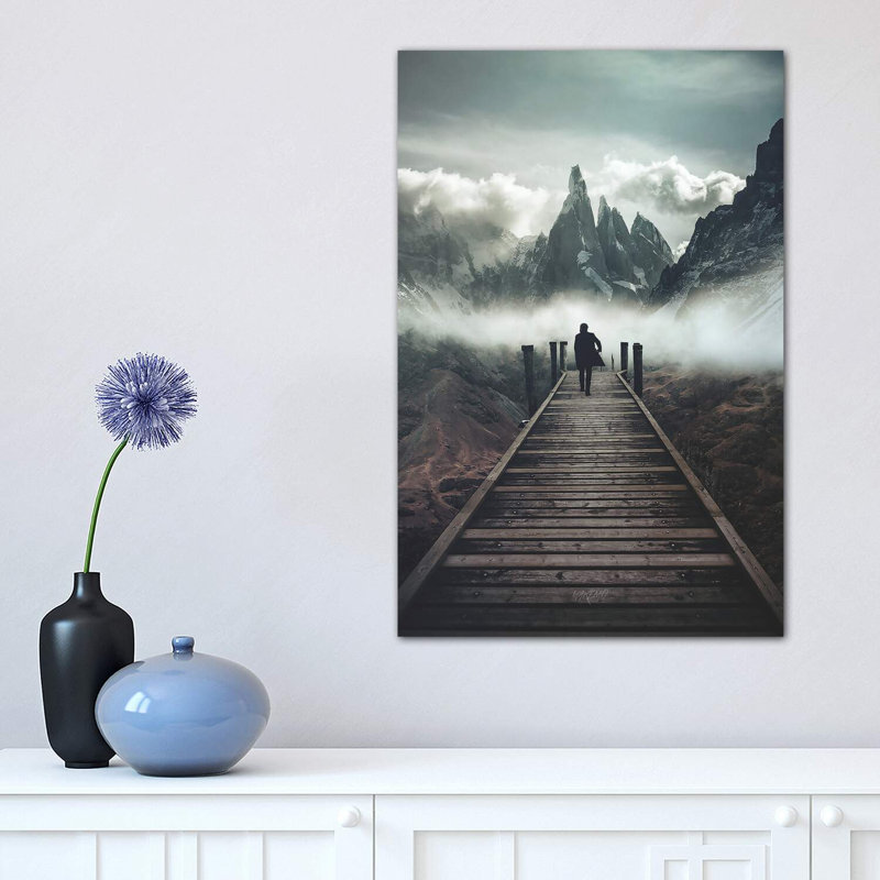 Astray par Rob Hakemo - impression d'art graphique, Toile tendue, H 18 po x l 12 po x 1,5 po