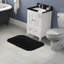 Tapis pour salle de bain en nylon avec envers antidérapant Billy-Dean-27052709-27052711