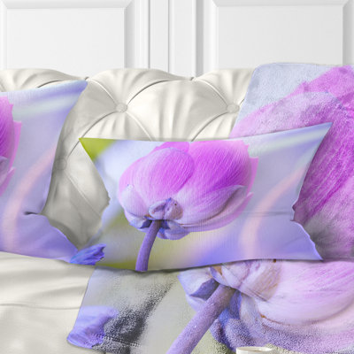 Grand coussin lombaire à fleur lotus