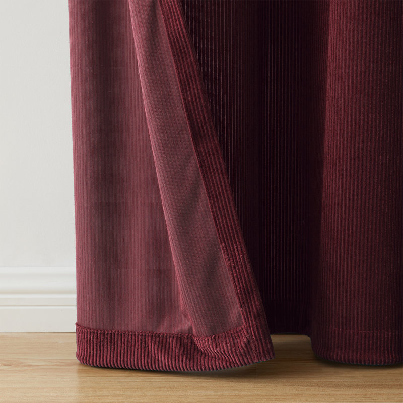 Room Darkening Curtain Panel Pair, Red