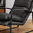 Mid Century Accent Genuine Leahter Lounge Chair-1324249