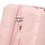 Grand bagage à carreaux en plastique dur 28 pouces ABS - Surface résistante aux égratignures Quatre roues multidirectionnelles, avec serrure à combinaison et crochets latéraux. (Rose)