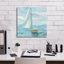«Silver Sail Bright» par Albena Hristova, art mural sur toile, 18 po x 18 po