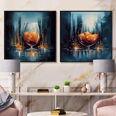 Ensemble de 2 verres à cognac Glam