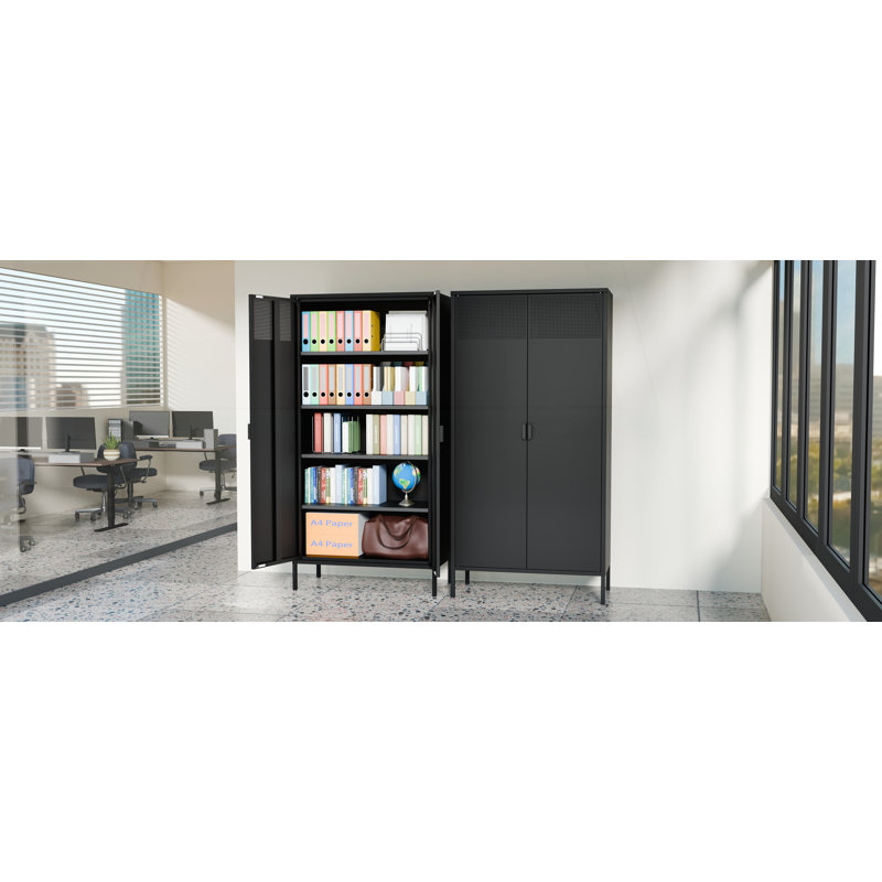 Versatile Metal Storage Locker with Advanced Design for Various Spaces