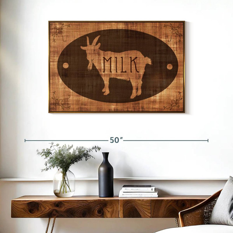 Goat Milk, Floating Frame Gold, 37" X 25"