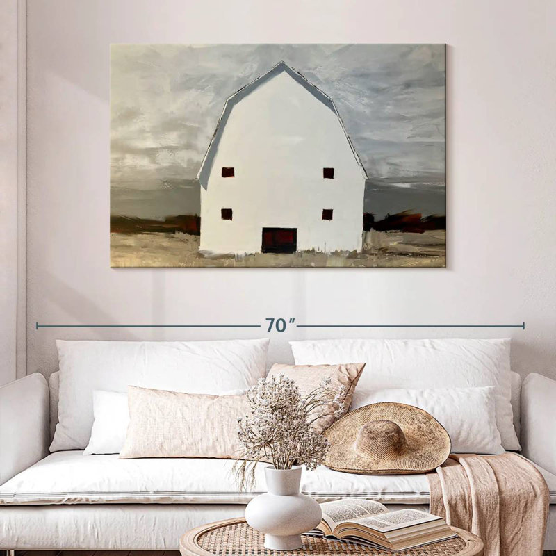 Lilie White Rural Barn, 32" H x 48" W