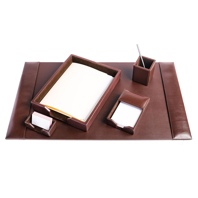 Ensemble de bureau 5 pièces Faulk, Brun