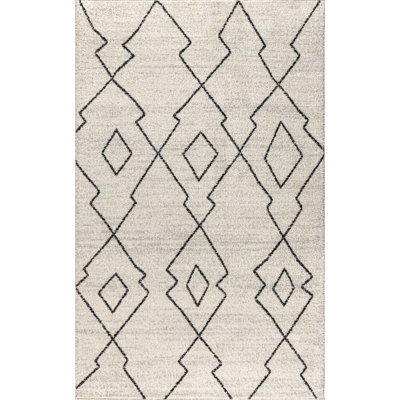 Bradsher Moroccan Beni Souk Cream/Black Rug