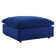 Commix Down Filled Overstuffed Performance Velvet Ottoman In White