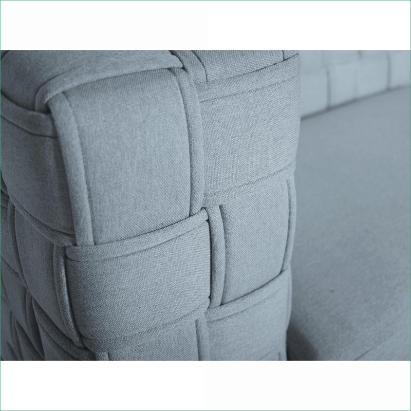 Fauteuil d'appoint en chenille bleu sarcelle clair Saree, siège rembourré ivoire pour adultes, chambre de salon