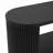 Entryway Oval Top Console Table with Open Shelf-2130035953