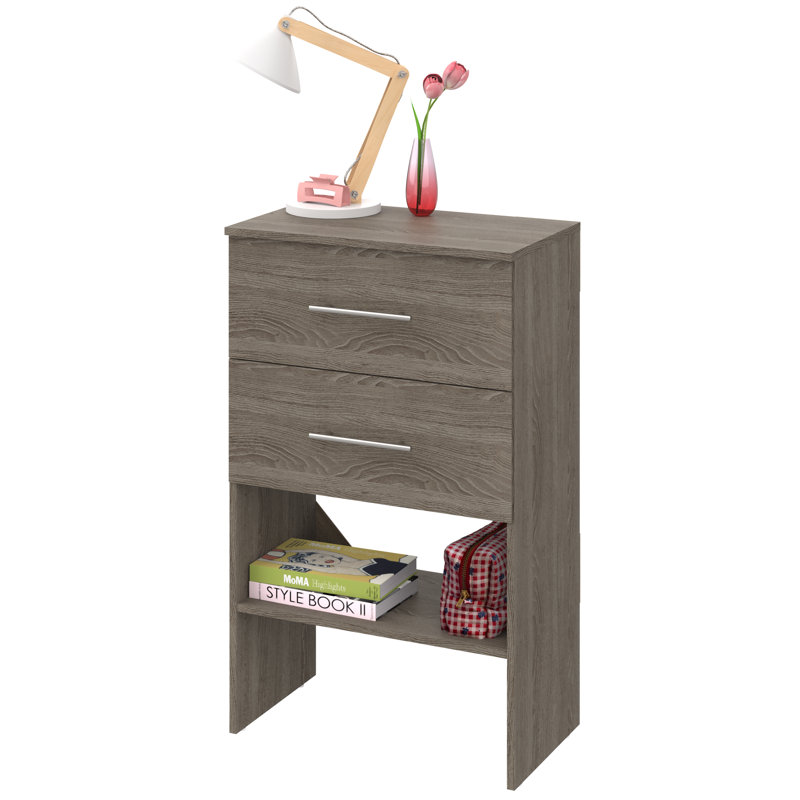Suitesymphony Base Unit With 2 Drawers, Gray
