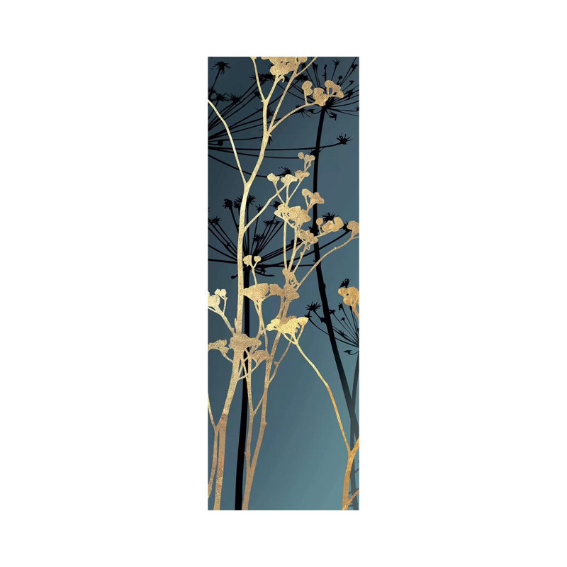 Twilight Botanicals II by Aimee Wilson - Wrapped Canvas Panoramic Print, 30.48 cm H x 91.44 cm W x 1.91 cm D