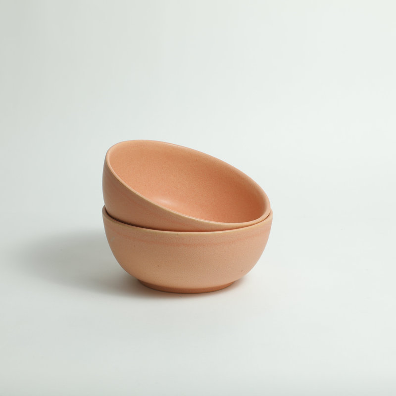 Bol à céréales en grès - (ensemble de 2) - lge, Orange