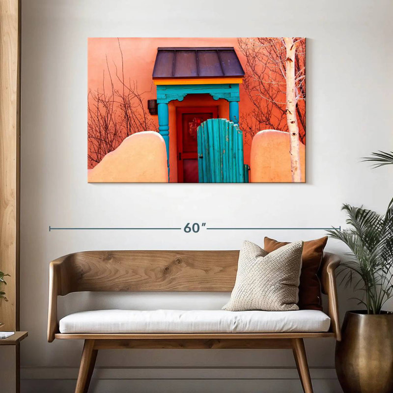 Porte colorée Lilie Santa Fe, H 30 po x l 45 po