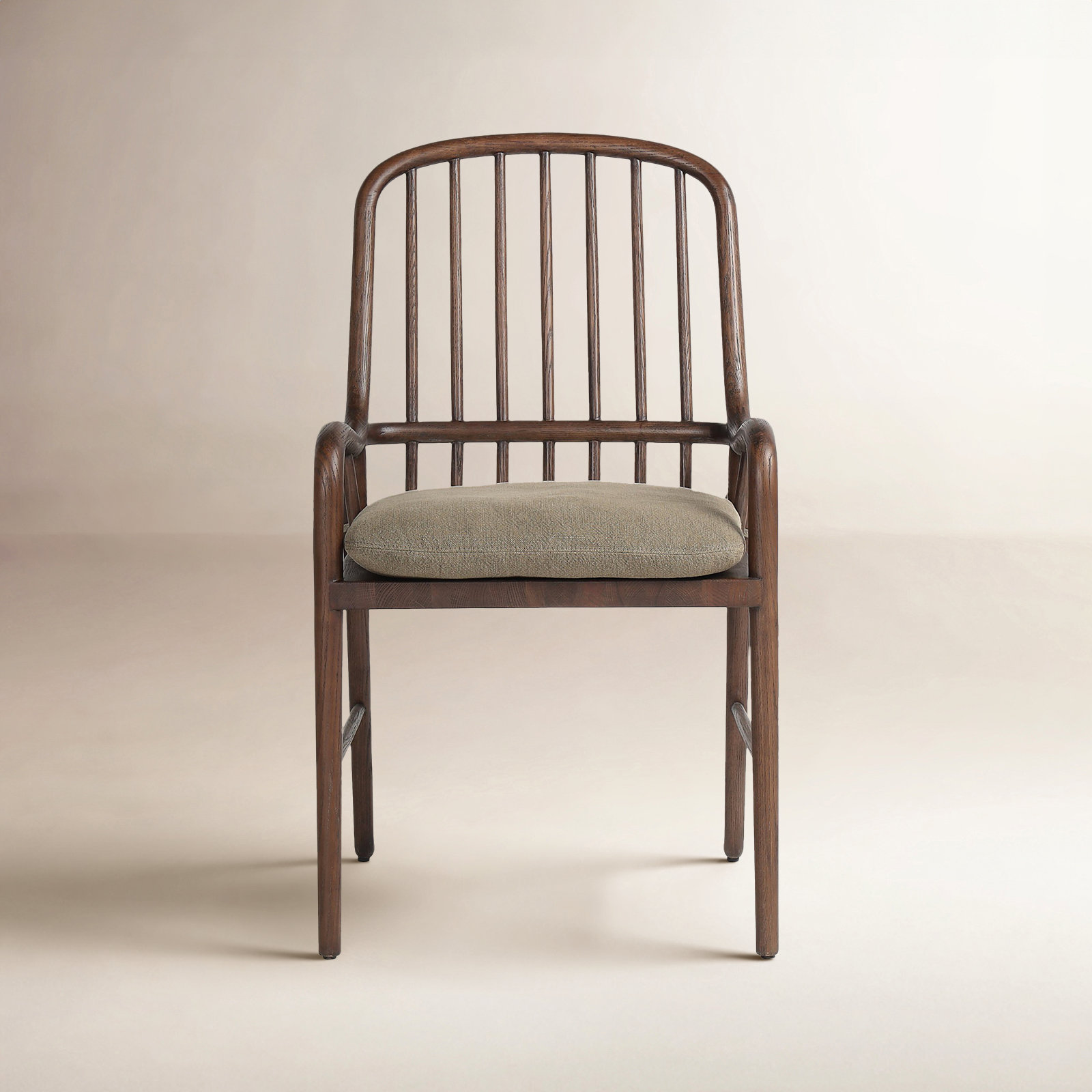 Brenna Oak Armchair, Broadway Olive
