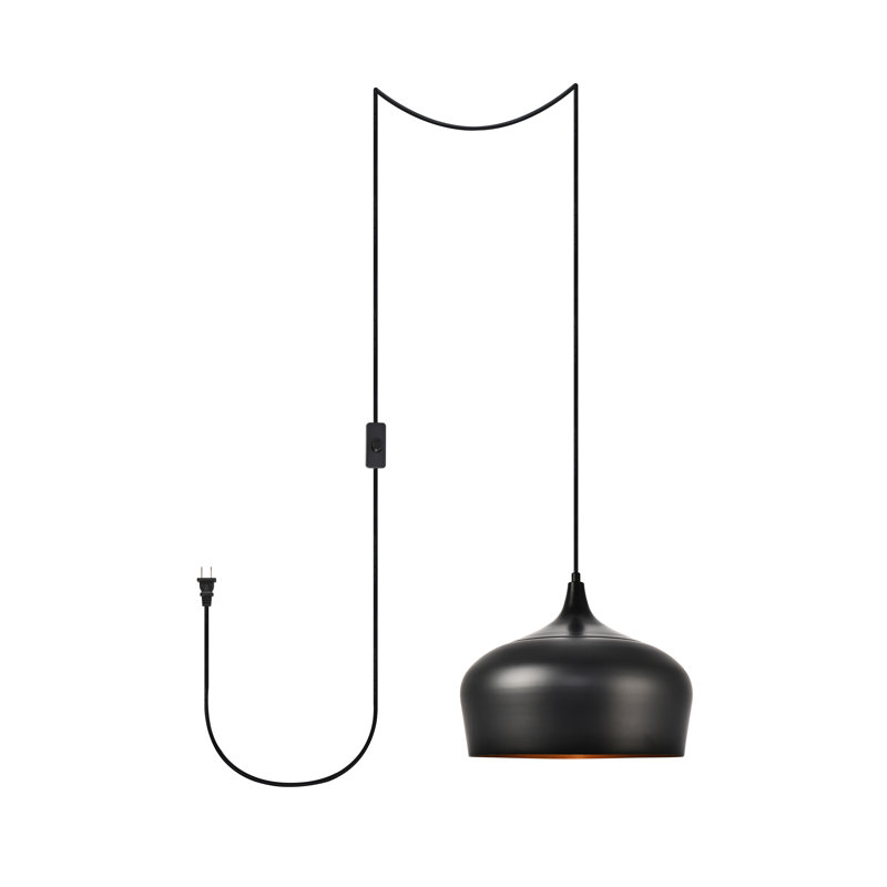 Hallenbeck 1 - Light Single Pendant, Black