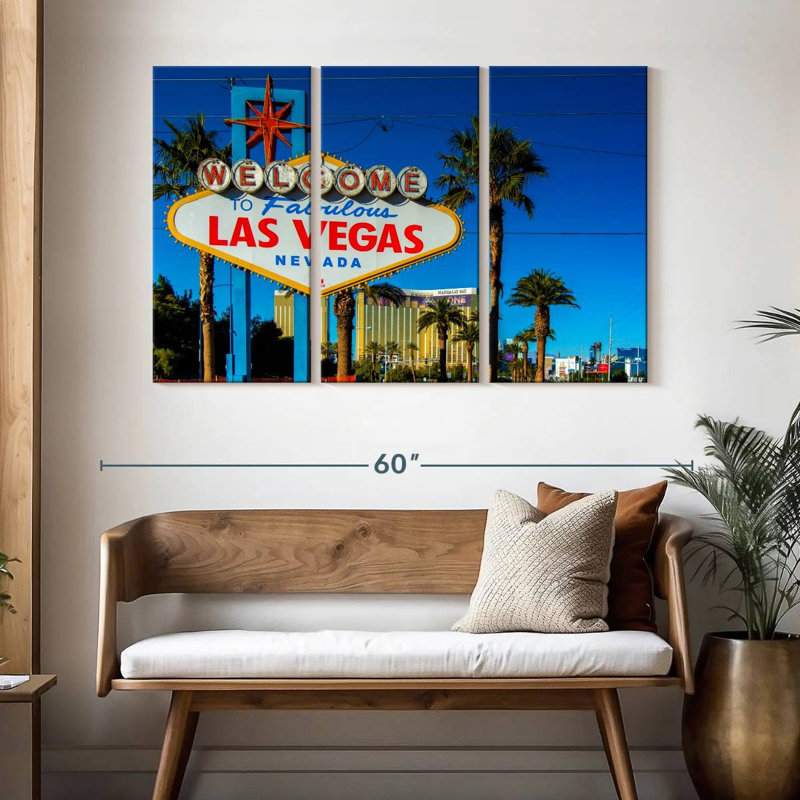 Nicci Las Vegas Welcome, H 32 po x l 50 po