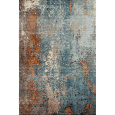 Premium Machine Washable Medena AMF1870 Abstract Rug