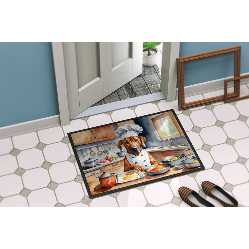 Eera Non-Slip Indoor Only, Outdoor Doormat, 18" W x 27" L