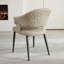 Chaise avec accoudoirs à dossier uni kaki (ensemble de 2)-793523533