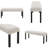 Modern Tufted Linen Dining Bench-1168663901
