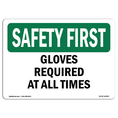 Gants requis en tout temps