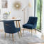Chaise d'appoint rembourrée en velours Mayreli-105516010