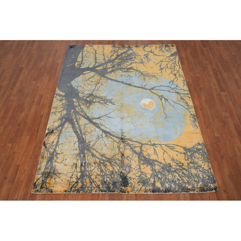 Hand Knotted Silk Rug