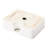 Modern 16"X12" Vessel Sink - Ceramic Rectangular, White, Stain-, Bathroom Fixture White Design, Acid Resistance, Countertop