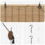  Roller Blind Adjustable Natural and Brown Bamboo Home Decor Sun Shade