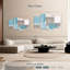 Avery abstrait bleu et gris-108903321