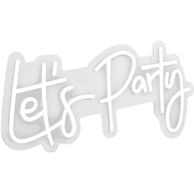 Enseigne néon 10 "Let's Party