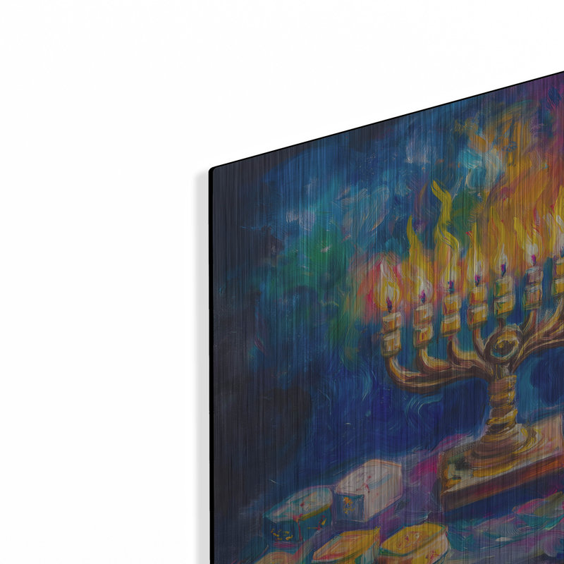 «Happy Hanoukka mineur» par Rich Monet, art mural en métal