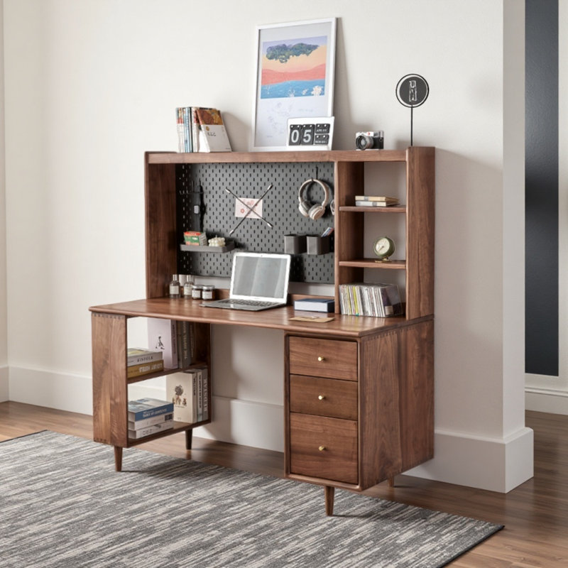 Bureaux de style moderne et nordique, H 57,09 po x l 62,99 po x P 24,41 po