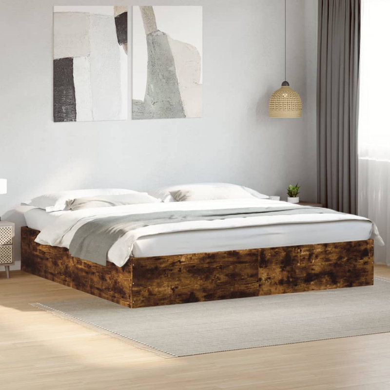 Pevehouse Bed, Smoked Oak, Small Double (120 x 190 cm)