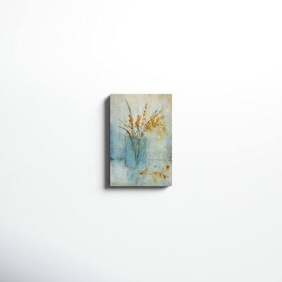 «Blue récipient II», peinture sur toile