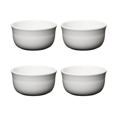 Ensemble de 4 bols tout usage 6 pouces 28 onces Fiesta White