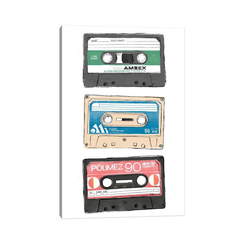 «Mix Tape VII» par June Erica Vess, impression sur toile tendue, H 40 po x l 26 po x P 1,5 po