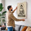 Buddha in Meditation Minimalist - Wrapped Canvas-1513183537-1513183945