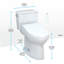 Drake® 1.6 GPF Elongated Two-Piece Toilet with Tornado Flush (Seat Included)-117258746