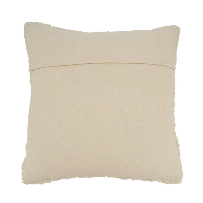 Tufted Symmetry Embroidered Down Filled Throw Pillow