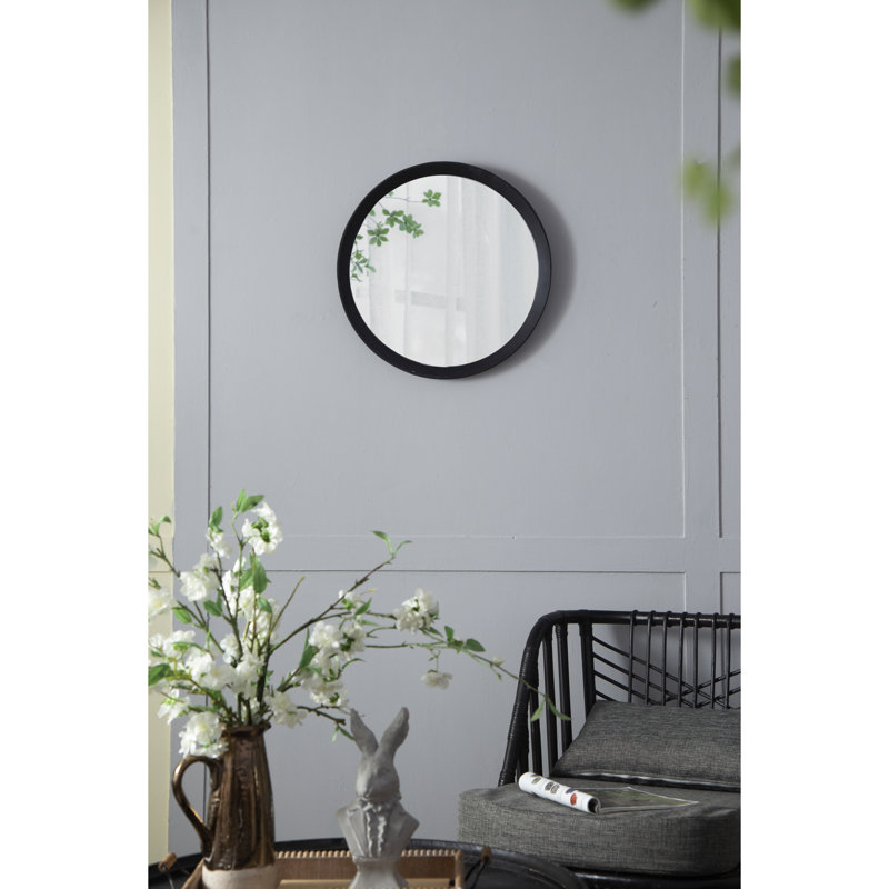 Miroir décoratif Mango, Noir