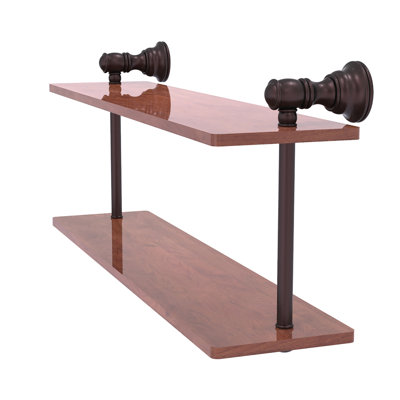 Freyja 2 Piece Ironwood Tiered Shelf with Towel Bar