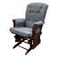 Fauteuil oscillant et repose-pieds