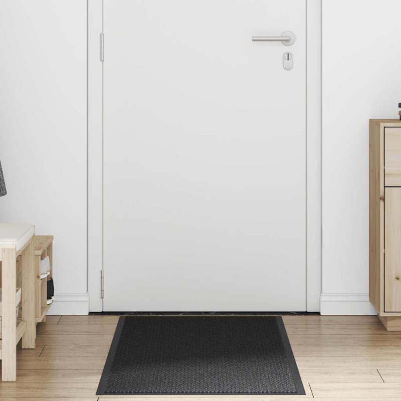 Non-Slip Indoor / Outdoor Door Mat, Black, 60cm W x 150cm L