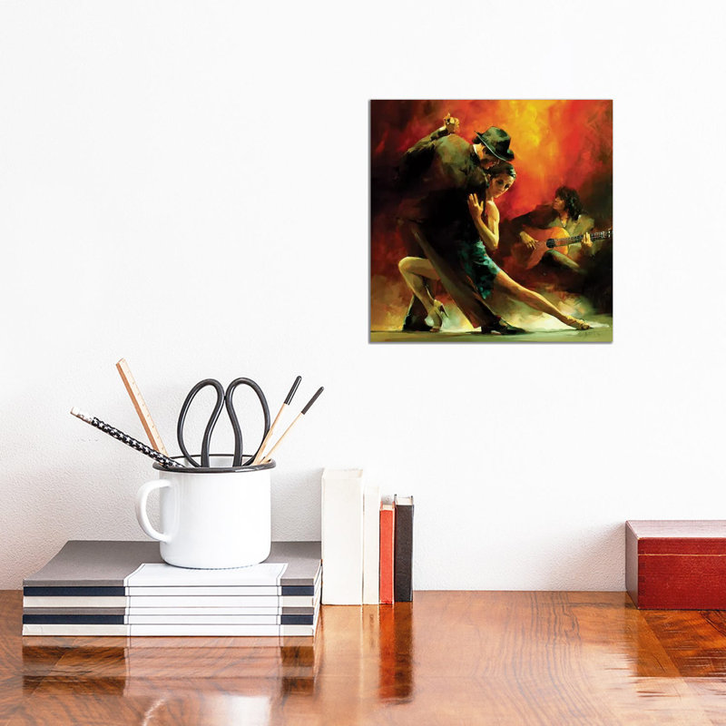 Tango Argentino III by Willem Haenraets - Wrapped Canvas Painting, 30.48 cm H x 30.48 cm W
