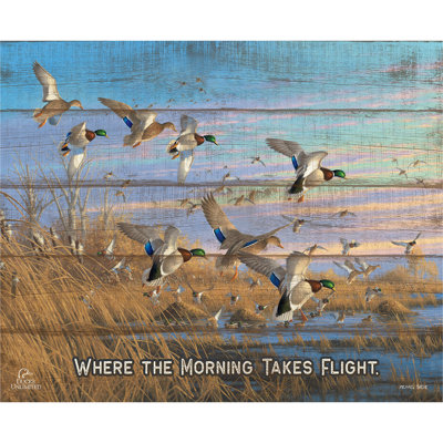 Dropping in Mallards, 18" x 22", Sign, Where the Morning Takes Flight
