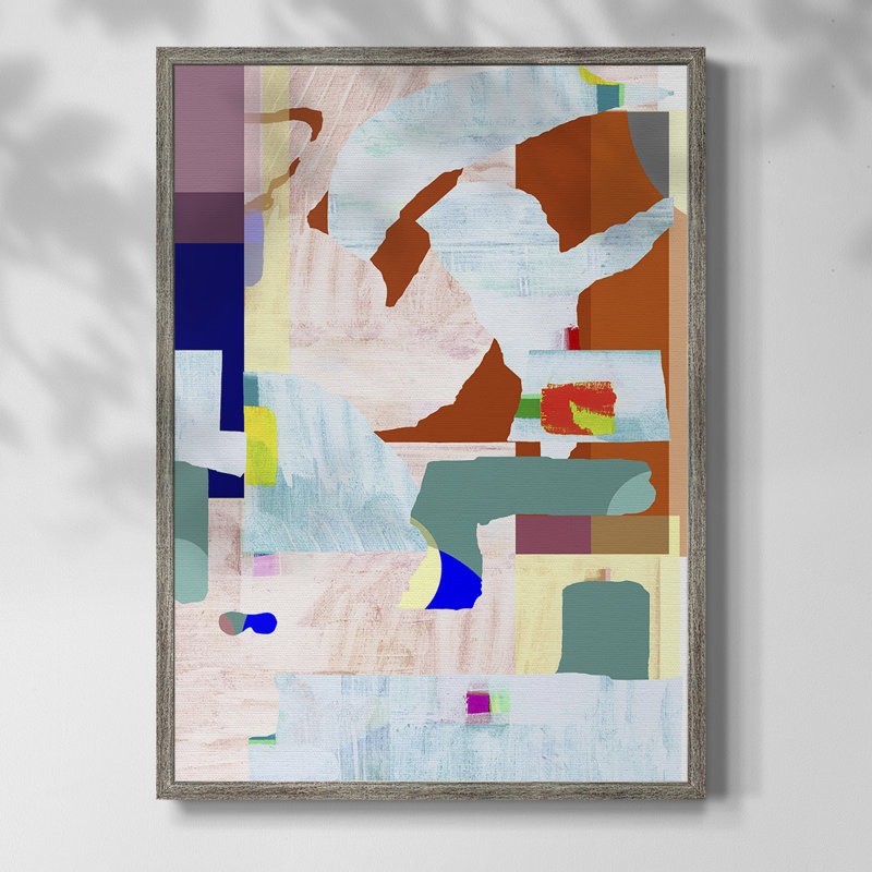 Lucca en couleur II, reproduction encadrée - bois massif, H 15 po x l 12 po